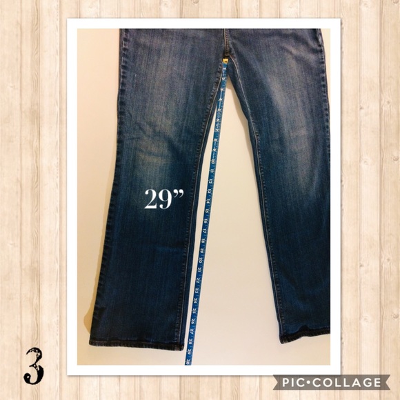🌲3/$20 Tommy Hilfiger 6S Low Straight Flare Blue Jeans 30 - Picture 4 of 7